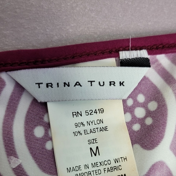 Trina Turk Coral and Lime Swim Coverup - Picture 4 of 6